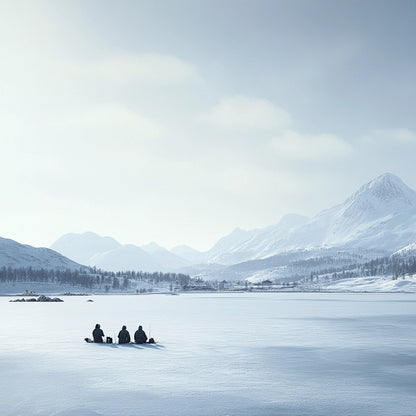 Half-day ice fishing adventure in Jämtland